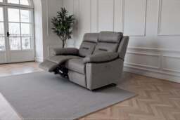 Lucca Inc Lay-Z-Boy Style Fabric Power Recliner 2 Seater Sofa - thumbnail 2