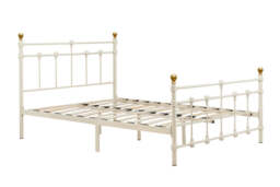 120cm Atlas Bed Cream