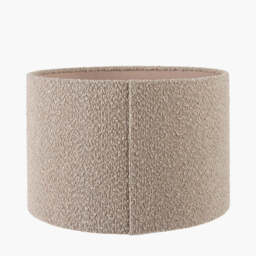 Rouen 50cm Taupe Boucle Cylinder Lampshade - thumbnail 3