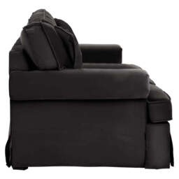 Ralph Two Seat Black Velvet Sofa - thumbnail 4