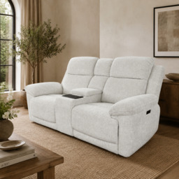 Owen Electric Recliner Beige 2 Seater