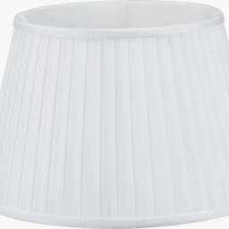 Lyndon 30cm Ivory Silk Mix Knife Pleat Tapered Lampshade - thumbnail 4