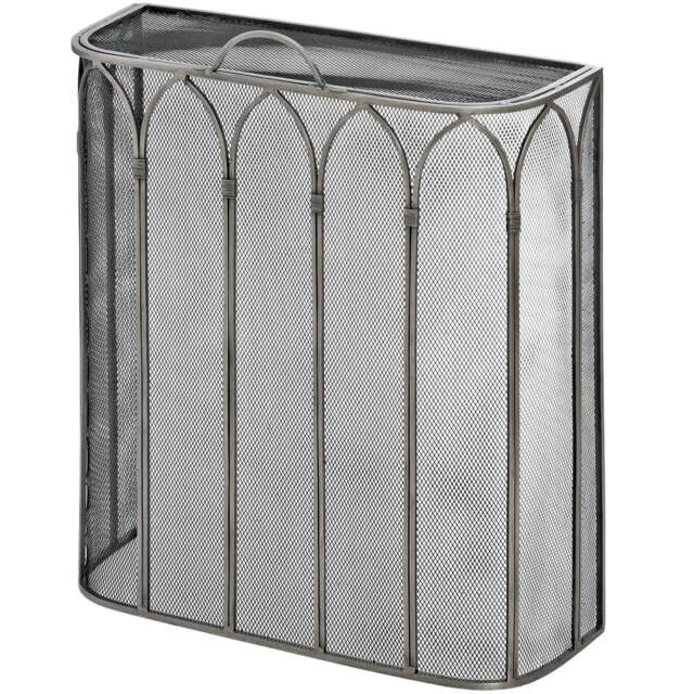 Gothic Antique Pewter Firescreen - image 1