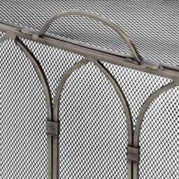 Gothic Antique Pewter Firescreen - thumbnail 2
