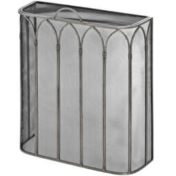 Gothic Antique Pewter Firescreen - thumbnail 1