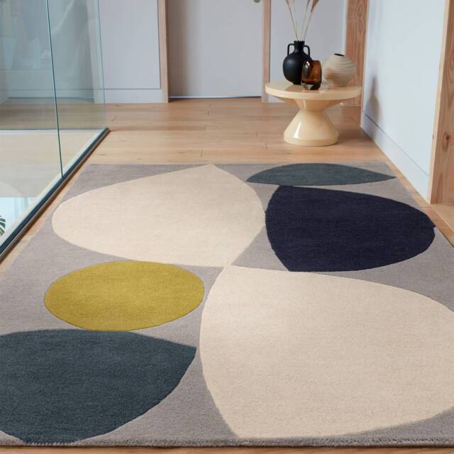 Reef Rug 160x230cm RF25 Mid Century Teal Rug - image 1