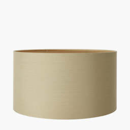 Harry 45cm Taupe Cotton Mix Cylinder Lampshade - thumbnail 2