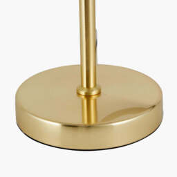 Arabella Smoked Glass Orb and Gold Metal Table Lamp - thumbnail 4