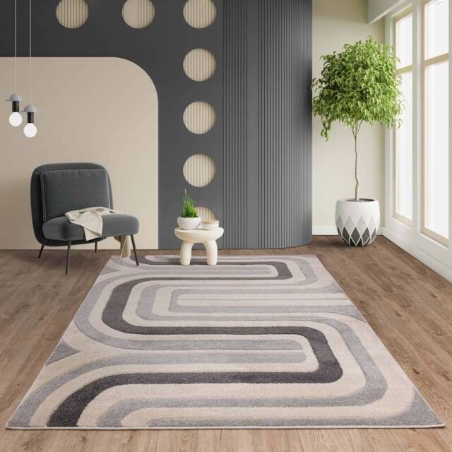 Sketch 160x230cm SK17 Contour Grey Rug - image 1
