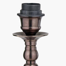 Piero Antique Bronze Metal Candlestick Floor Lamp Base - thumbnail 4