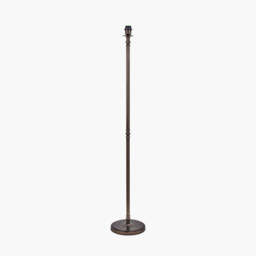 Piero Antique Bronze Metal Candlestick Floor Lamp Base - thumbnail 1
