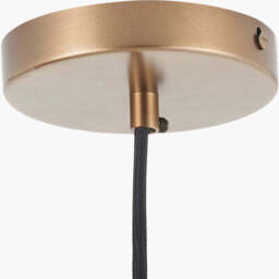 Bexley Clear Glass with Antique Brass Fitting Elec Pendant - thumbnail 4