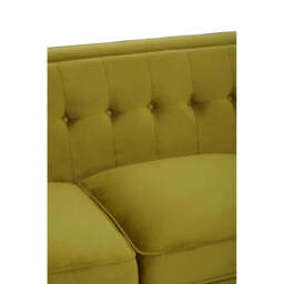 Helia Olive Velvet Sofa - thumbnail 3