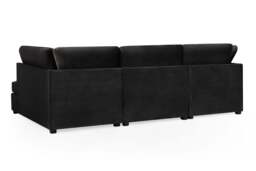 Carnaby Sofa Plush Black U Shape Corner Morgan - Malvern - Somerford - Calix - Euphoria - Plush Style - thumbnail 3
