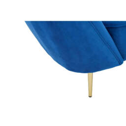 Felizia Midnight Blue Velvet Chaise - thumbnail 6