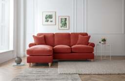 Left Hand Chaise Sofa Manhattan Apricot The Great Sofa Company - Victoria - Bromfield - Lola - Alfie - Mari - Longfellow - Duresta Style - thumbnail 5