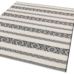 Monty 120x170cm MN03 Black/Cream Stripe Rug - thumbnail 3
