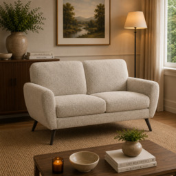 Model 45 - 2 Seater Sofa Boucle Linen