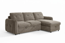 Moscow Universal L Shape Corner Sofa Bed Brown With Ottoman Storage Eastley - Kip - Quercioli - Barete - Metropolitan - Portobello - Aissa Style - thumbnail 2