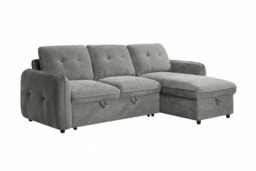 Moscow Universal L Shape Corner Sofa Bed Grey With Ottoman Storage Eastley - Kip - Quercioli - Barete - Metropolitan - Portobello - Aissa Style - thumbnail 2