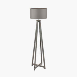 Whitby Grey Wash Wood Tapered 4 Post Floor Lamp Base - thumbnail 2