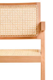 Cebu Natural Cane and Beech Wood Dining Chair - thumbnail 6