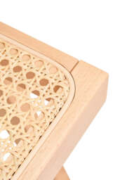 Cebu Natural Cane and Beech Wood Dining Chair - thumbnail 4