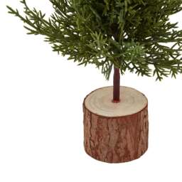 Small Green Fir Tree In Wood Log - thumbnail 3