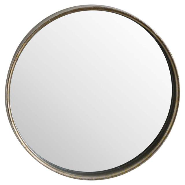 Bronze Narrow Edged Wall Mirror - image 1