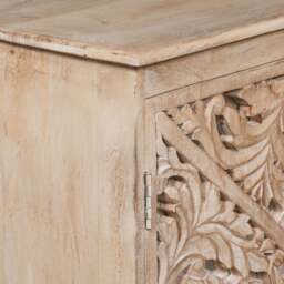 Wooden Ornate Carved Mirror Door Sideboard - thumbnail 5
