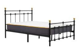 135cm Atlas Bed Black - thumbnail 3
