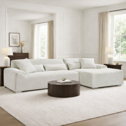 Modena Sofa Beige Right Hand Corner - thumbnail 1
