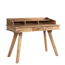 Rushden Sheesham Wood Study Desk - thumbnail 1