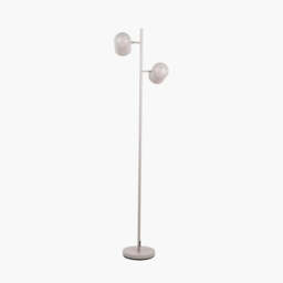 Finn Grey Metal Cloche Two Head Floor Lamp - thumbnail 6