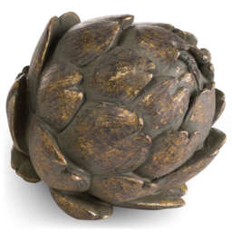 Antique Bronze Large Artichoke - thumbnail 1