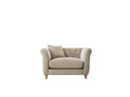 Model 25 - Armchair Velvet Putty - thumbnail 2