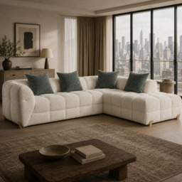 Genoa Sofa Beige Right Hand Corner
