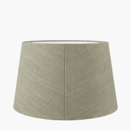 Milos 40cm Pistachio Green Linen Tapered Lampshade - thumbnail 4