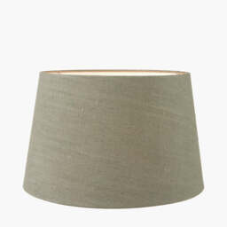 Milos 40cm Pistachio Green Linen Tapered Lampshade - thumbnail 2