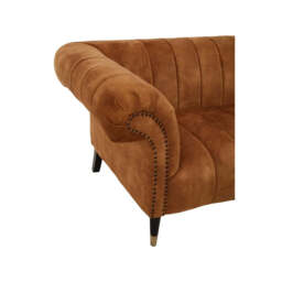 Siena Three Seat Gold Velvet Sofa - thumbnail 3
