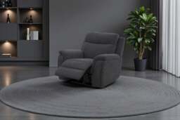 Maverick Black Lay-Z-Boy Style Fabric Power Recliner Armchair Tamla - Maverick - DFS - thumbnail 2