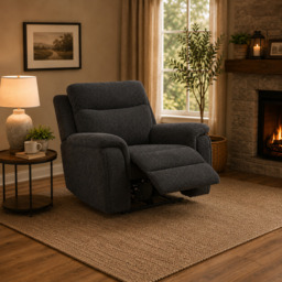 Maverick Black Lay-Z-Boy Style Fabric Power Recliner Armchair Tamla - Maverick - DFS - thumbnail 1