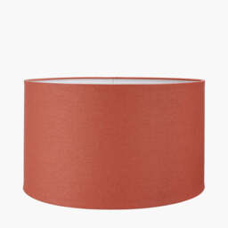 Henry 45cm Tobacco Handloom Cylinder Lampshade - thumbnail 2