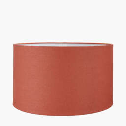 Henry 45cm Tobacco Handloom Cylinder Lampshade - thumbnail 1