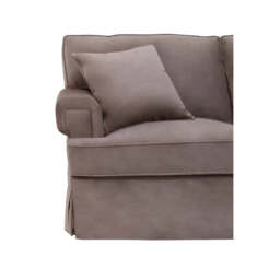 Ralph Three Seat Mink Velvet Chaise Sofa - thumbnail 3
