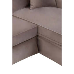Ralph Three Seat Mink Velvet Chaise Sofa - thumbnail 5