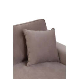 Ralph Three Seat Mink Velvet Chaise Sofa - thumbnail 6