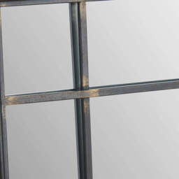 Antique Bronze Metal Square Wall Mirror - thumbnail 4
