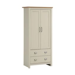 Lisbon 3 Piece Set 2 Door Wardrobe 3+4 Chest 1 Drw Bedside - thumbnail 5