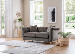Model 25 - Medium Sofa Velvet Mushroom - thumbnail 1